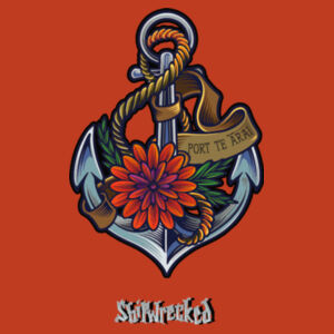 Anchor with flowers Design