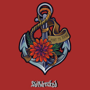 Anchor with flowers Design