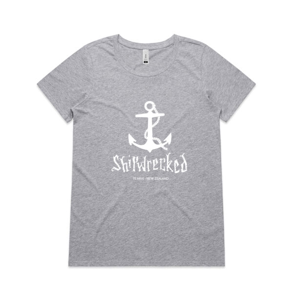 Shipwrecked Iconic Anchor Shallow Scoop T-Shirt, Women Thumbnail