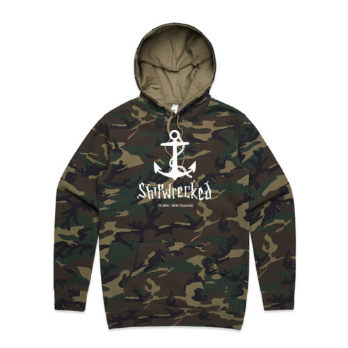 Shipwrecked Iconic Anchor Camo Hoodie, Men Thumbnail