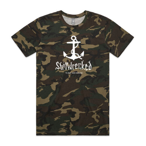 Shipwrecked Iconic Anchor Camo T-Shirt, Men Thumbnail
