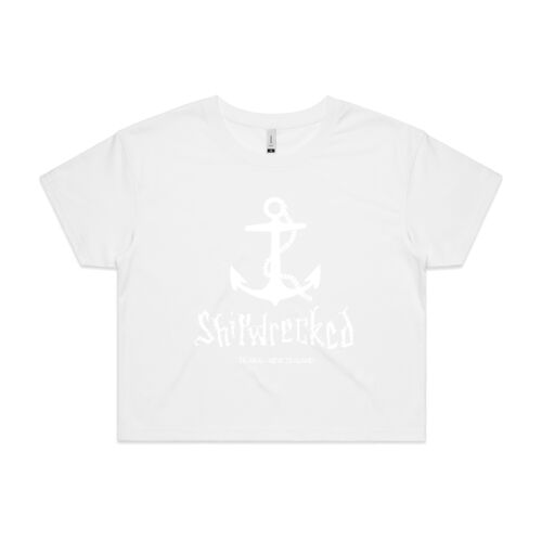 Shipwrecked Iconic Anchor Crop Top, Women Thumbnail