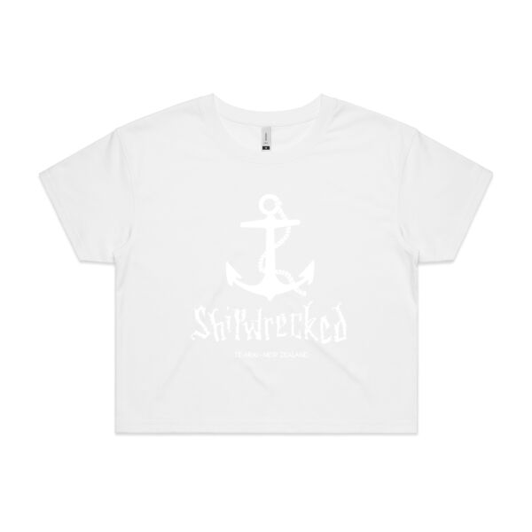 Shipwrecked Iconic Anchor Crop Top, Women Thumbnail